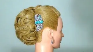 Вечерняя прическа на длинные волосы! Wedding prom hairstyle tutorial