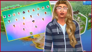 I made every sim in Evergreen Harbor related to each other! // Sims 4 genealogy challenge
