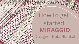 MIRAGGIO - How to get started. Overlay mosaic crochet pattern by  @BebaBlanket