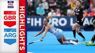 Great Britain v Argentina | Week 17 | Women's FIH Pro League Highlights
