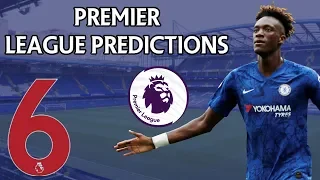 Premier League Score Predictions Week 6 2019/20 Season