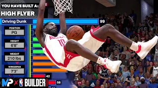 NBA 2K24 MyPLAYER Builder | HIGH FLYER PG With 99 DRIVING DUNK Gameplay