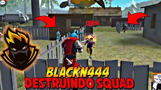 1 HORAS DE - BLACKN444 LEVANDO SQUAD SOZINHO NO FREE FIRE - BLACKN444 DESTRUINDO SQUAD