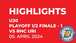 Highlights U20: Playoff 1/2 Finale Spiel 1: RHC Diessbach vs RHC Uri