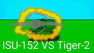 ISU-152 VS Tiger-2 | Animation |