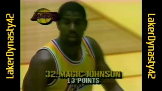 James Worthy 1987 Finals: 33pts, 9rebs & 10asts, Gm 1 vs. Celtics