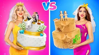 NOVIA RICA vs POBRE! | ¡Desafío épico con comida cara vs barata! Tipos de novias por RATATA BOOM