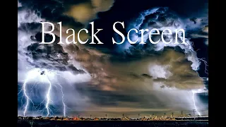 Starkes Gewitter, 60 Minuten, Black Screen