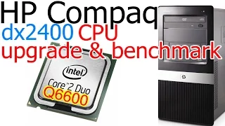 rd #185 HP Compaq dx2400 Microtower PC upgrade to Core 2 Quad Q6600 @ 2.40 GHz