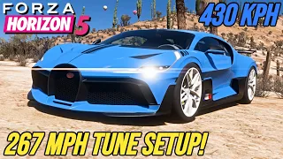 FORZA HORIZON 5 - 267 MPH Bugatti Divo Tune Setup
