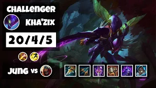 Kha'Zix vs Zed BR Challenger JUNGLE (20/4/5) - v11.18