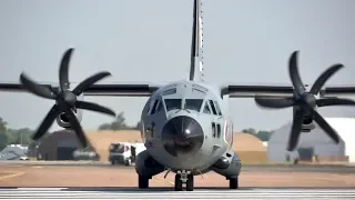 Alenia MC-27J Spartan Pretorian Italian Air Force arrival at RAF Fairford RIAT 2013 AirShow