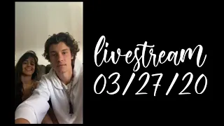 Shawn Mendes and Camila Cabello livestream 03/27/20 Talking about Meditation