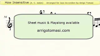 How Insensitive (A.C. Jobim) - Jazz Accordion Sheet music