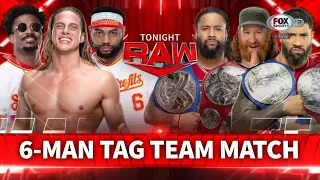 Riddle & Street Profits Vs The Usos & Sami Zayn - WWE Raw Español Latino: 23/05/2022