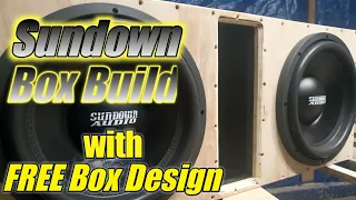 Sundown SA 12 Sub Box Build, with Free Box Specs