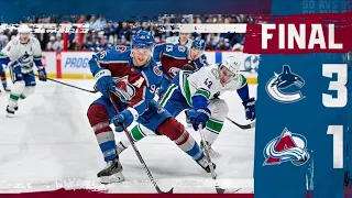 Vancouver Canucks(3) Vs Colorado Avalanche(1) ALL GOALS AND HIGHLIGHTS 2022 NHL MARCH 23