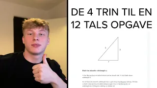 De 4 trin til en 12 tals Matematik-opgave