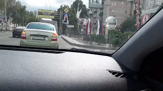 Экстримальная поездка по центру города. Донецк.