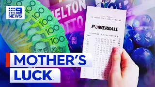 Melbourne mum latest multimillionaire after winning Powerball jackpot | 9 News Australia