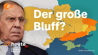 Russland droht mit "Regimewechsel" in der Ukraine | ZDFheute live