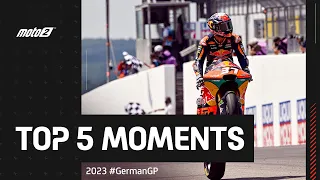 Top 5 Moto2™ Moments 🦈 | 2023 #GermanGP 🇩🇪