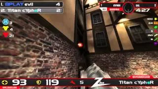 Quake Live 125 FPS March League 2014 Grand Final - cypher vs. evil