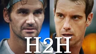 Federer vs Gasquet - All 17 H2H Match Points (HD)