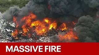 Massive fire at Florida scrapyard