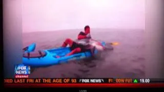 Man catches big shark in kayak