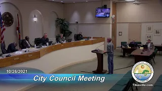 City Council Meeting — 10/26/2021 - 6:30 p.m.
