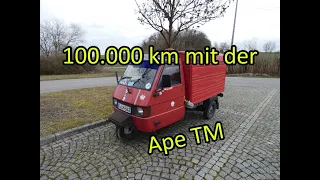 100.000km mit der Ape TM | ein Rückblick auf gute Jahre