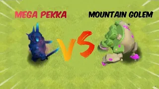 MOMMA PEKKA VS MOUNTAIN GOLEM VS ALL ARCHER TOWER WHICH ONE IS STRONGER #clashofclans #coc #cocviral