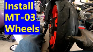 How To Install Wheels - Yamaha MT-03 or R3