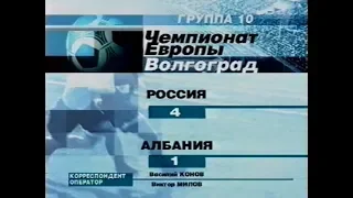 Россия 4-1 Албания. Отборочный матч Евро 2004