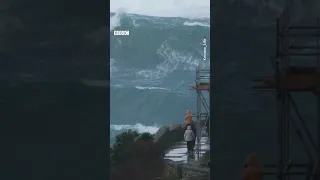 These waves are huge! They were seen piling into Cape Cornwall #BBCSpotlight