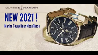 Самая свежая новинка 2021 года! Ulysse Nardin Marine Tourpilleur Moonphase