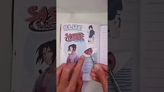 Sasuke uchiha theme bullet journal #shorts