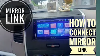 Mirror link android phone to car mp5 player and playing YouTube , Whatsapp etc..