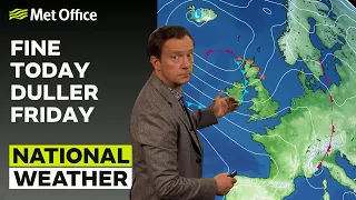 29/06/23 – Fine Today Duller Friday – Afternoon Weather Forecast UK – Met Office Weather