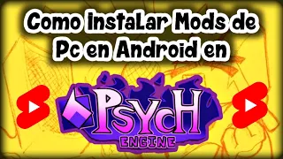 #shorts Como Poner mods en Psych Engine Android #tutorial - #fridaynightfunkin | #fnf