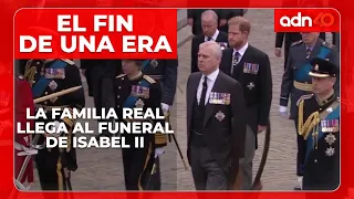 Así fue la llegada de la familia real al funeral de la reina Isabel