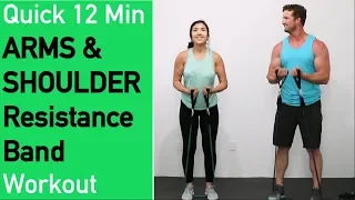 Quick Resistance Band Arms and Shoulders Workout - Toning Arms Workout