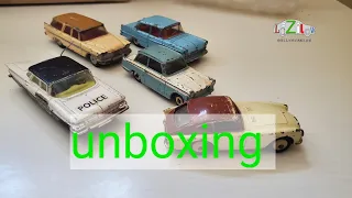 Unboxing vintage Corgi and Dinky toy cars from TheShowgirl25