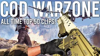 Call of Duty Warzone Reacting to the TOP 50 Clips of ALL TIME!