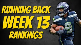 Top 36 Running Back Rankings - Week 13 Fantasy Football