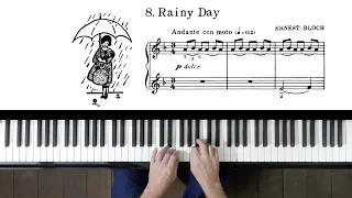 Ernest Bloch "Rainy Day" P. Barton FEURICH 133 piano