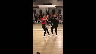 Geo and Kim dancing to Joan Soriano's "Busco Una Mujer"