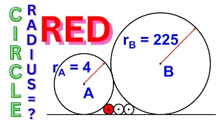 Uncovering the Mystery of the Small Circle's Radius! | Find the Radius of the Small Circle