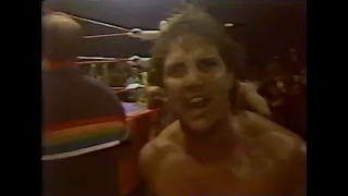 WCCW 1984 12-31-84 Kerry Kevin & Mike Von Erich vs Gino Hernandez Chris Adams & Jake 'Snake' Roberts